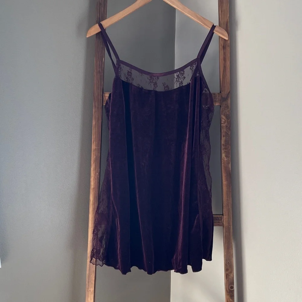 Cacique Burgundy Lace Chemise